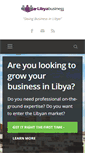 Mobile Screenshot of libyabusiness.com