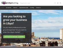 Tablet Screenshot of libyabusiness.com